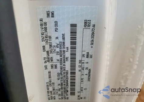 2022 Ford F150 из США, поврежденный, VIN 1FTMF1CB6NKE07853